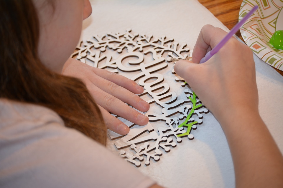 Hobby creativity brown painting