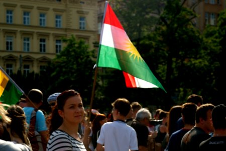 Sony Alpha A230 with Helios-44-2 - Antifascist and Pro-Refugee Demonstartion in Brno