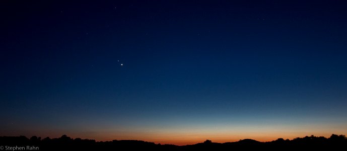 Jupiter and Venus at Sunset photo