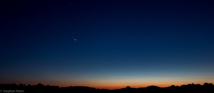 Jupiter and Venus at Sunset