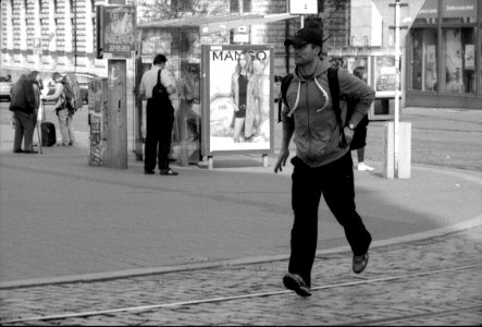 Praktica BC1 with Pentacon Prakticar 2,8/135 - Running Man