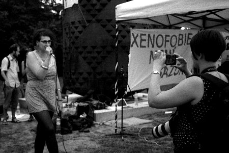Elikon 35S - Antifascist and Pro-Refugee Demonstartion in Brno