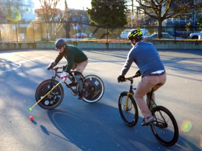 East Van Bike Polo Players