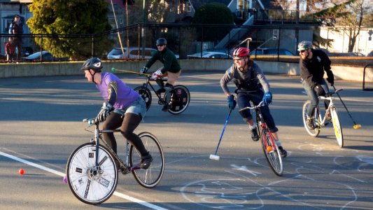 East Van Bike Polo Players