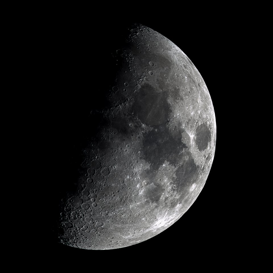 59% Illuminated Waxing Gibbous Moon on 2-23-18