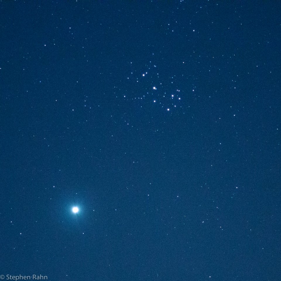 Venus and the Pleiades
