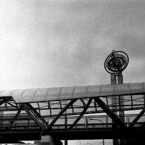 Kiev 4 + Helios-103 - Footbridge in Bohunice 1