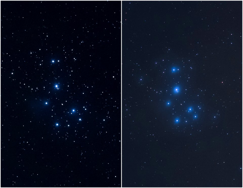 Two Versions of the Pleiades Cluster
