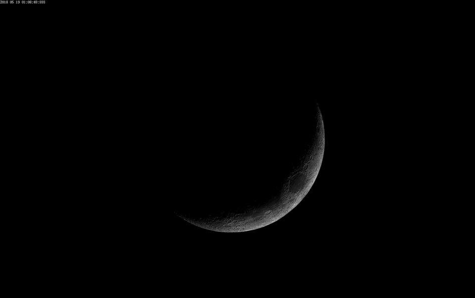 Waxing Crescent Moon on 5-18-18