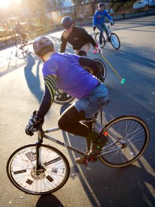 East Van Bike Polo Players