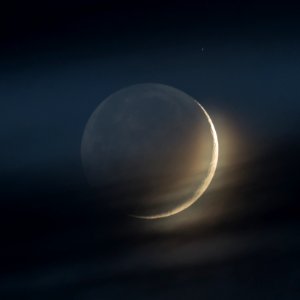 Waxing Crescent Moon on 6-25-17 photo
