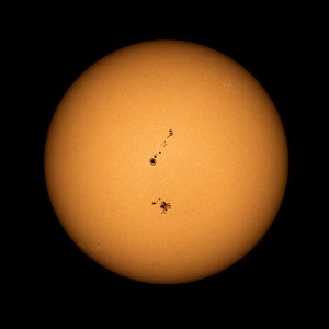 Sun in White Light on 9-4-17