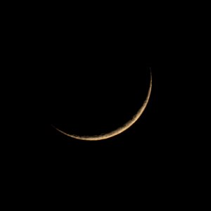 5% Illuminated Waxing Crescent Moon