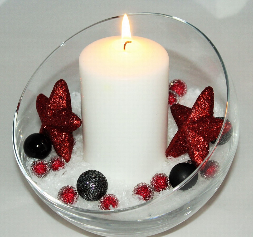 Light flame christmas time