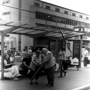 Sokol 2 - Elderly Couple at Tram Stop photo