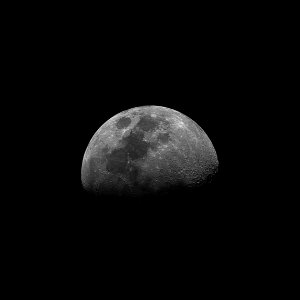 68% Illuminated Waxing Gibbous Moon