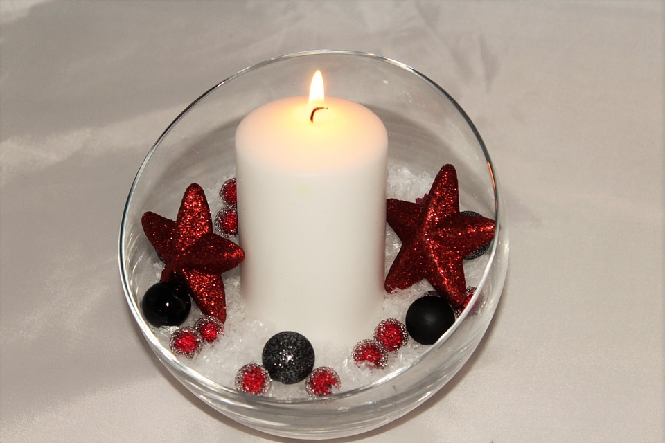 Candle decoration star photo