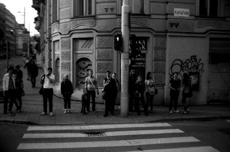 Siluet Elektro - People at Crosswalk photo