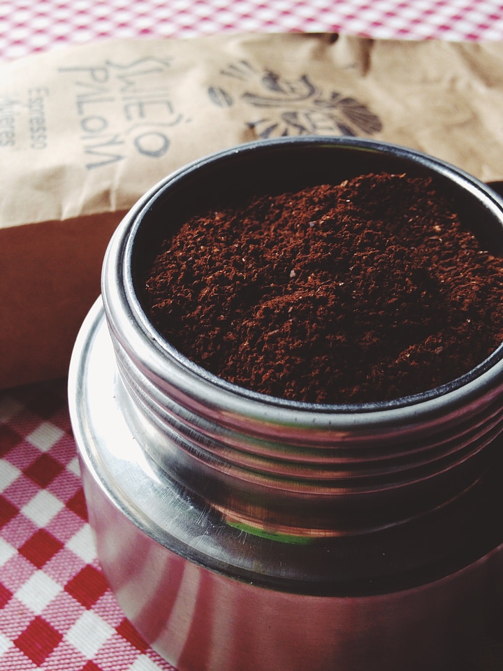 Coffee grinds espresso