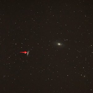 M81 and M82 with Supernova 2014J Annotation photo