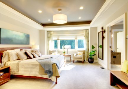 Beautiful Bedroom in Luxury Home photo