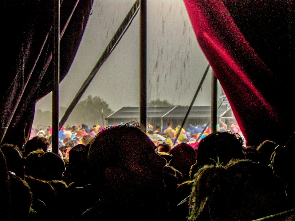 We  All Want To Hide In A Tent (Heavy rain outside)