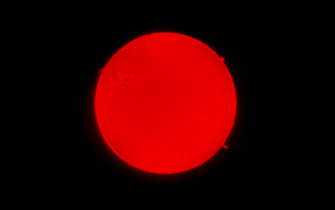 Hydrogen-Alpha Sun on 4-10-19