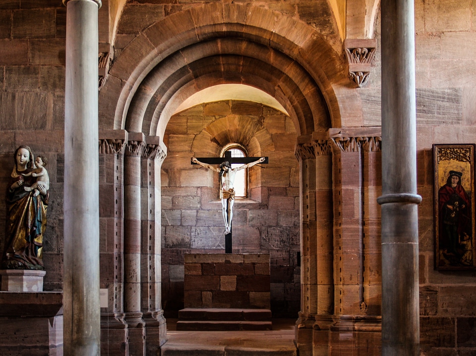 Middle ages imperial castle cross