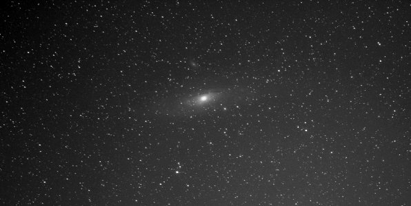 Andromeda Galaxy - Black and White Version