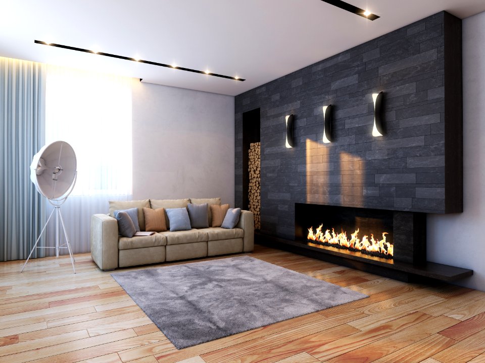 new interior design in minimalist style