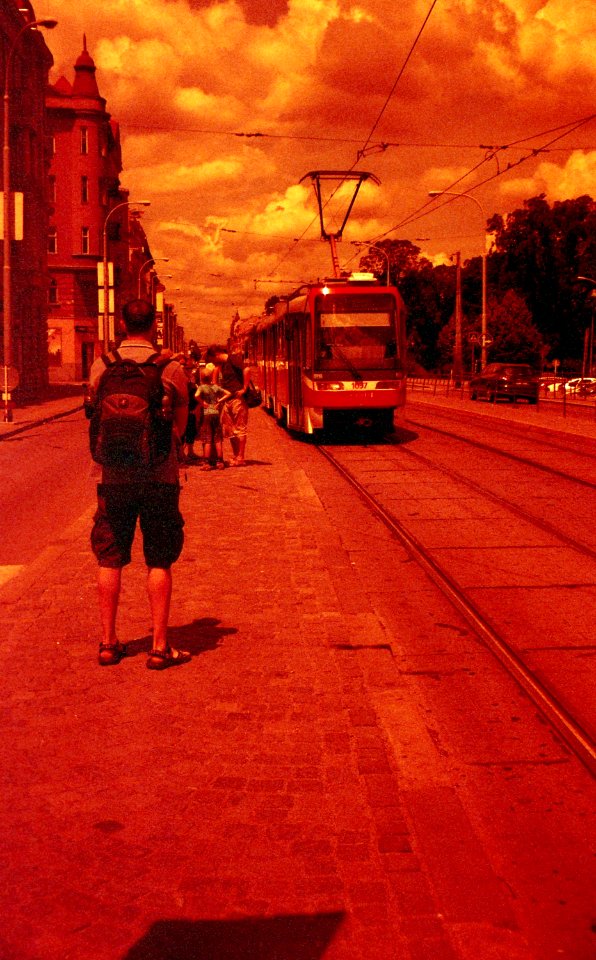 Vilia - Redscale - Arriving Tram