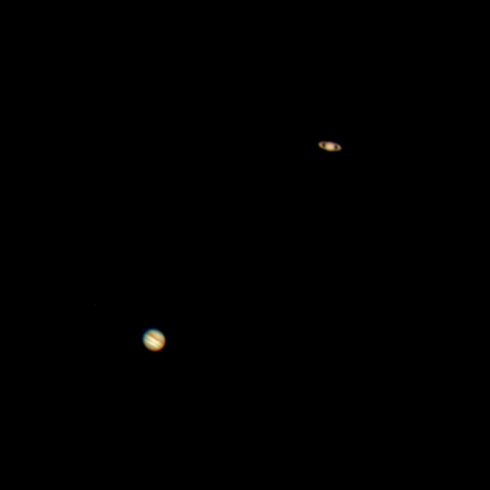 Saturn and Jupiter Conjunction on 12-21-20