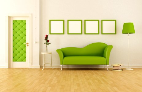 green classic livingroom