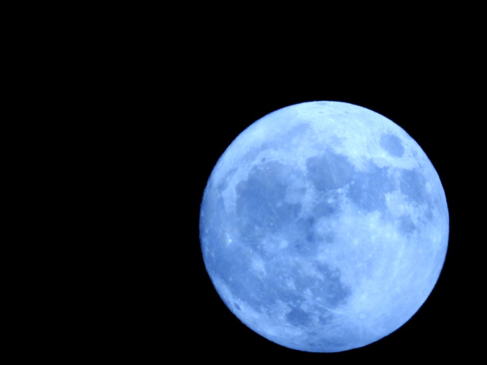 The Supermoon from our garden