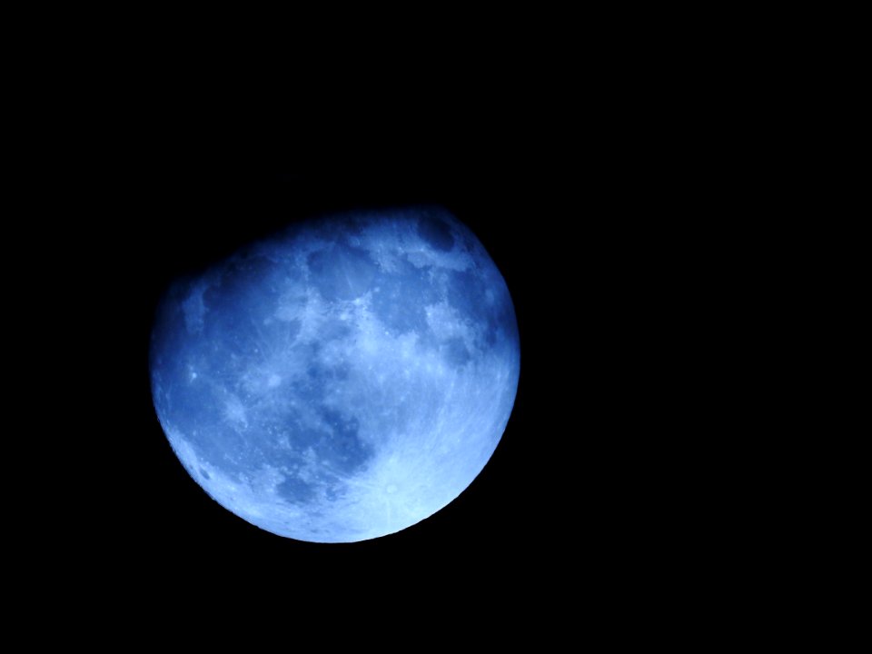 The Supermoon from our garden