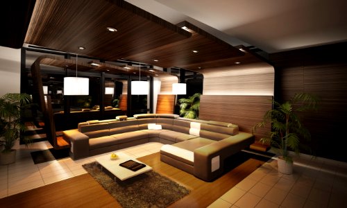 Wooden Loft Lounge Interior | Architecture Design