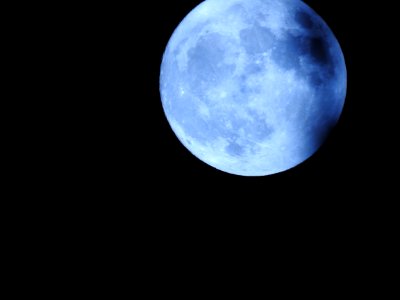 The Supermoon from our garden