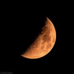 Waxing Crescent Moon - 42% Illuminated