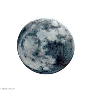 Waning Gibbous - 97% Illuminated - Inverted