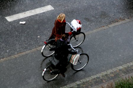 Snovertaking - Cycling in Winter in Copenhagen photo