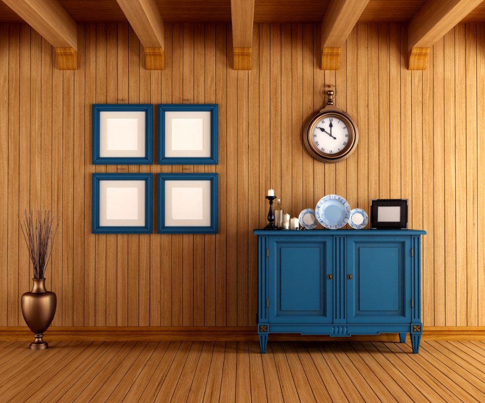 Interior of a country house
