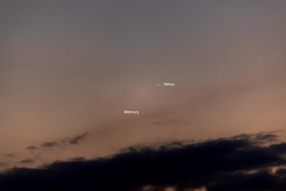 Venus-Mercury Conjunction on 5-21-20