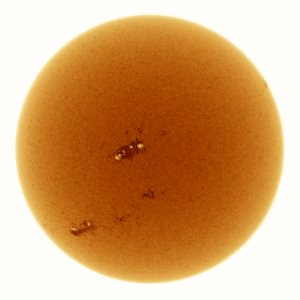 Inverted Sun in Calcium-K on 4-1-17 photo