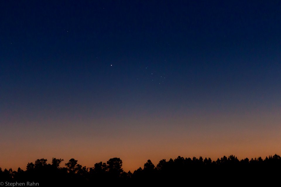 Mercury and the Pleiades