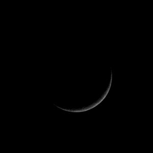 7% Illuminated Waxing Crescent Moon