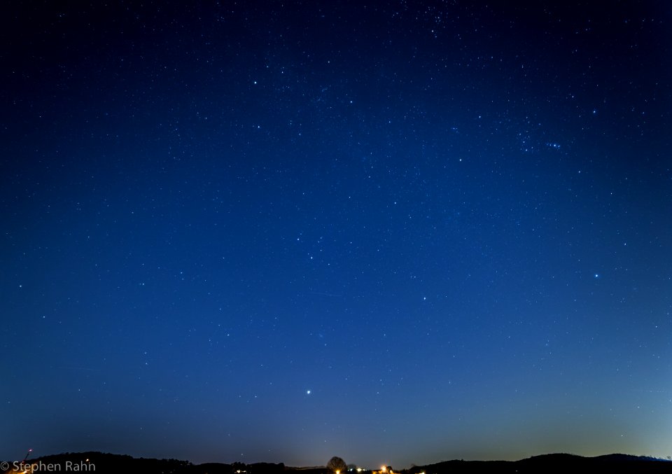 Winter Night Sky over North Georgia