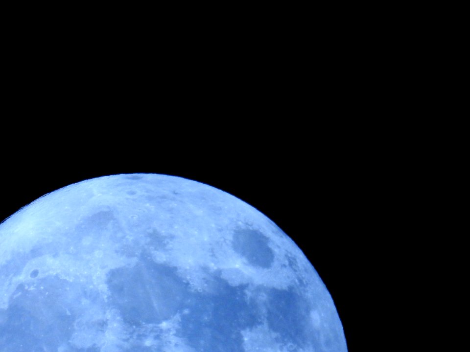 The Supermoon from our garden