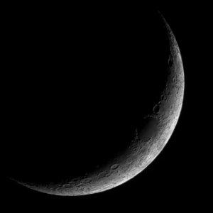 Waxing Crescent Moon on 12-17-20 photo