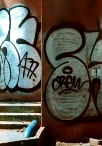 Olympus Mju II - Graffiti photo