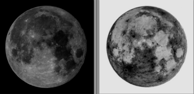 Normal and Inverted Full Moon